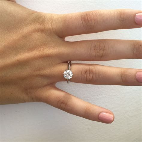 tiffany solitaire ring replica|tiffany 0.5 carat engagement ring.